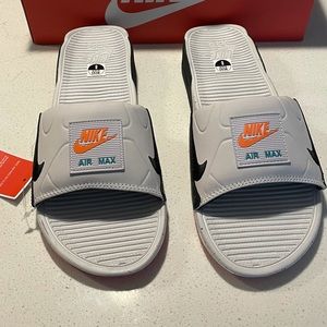 Nike Shoes | Nike Airmax 90 Slides Size 8 Mens | Color: Pink/Silver | Size: 8 | Lavishtroy's Closet